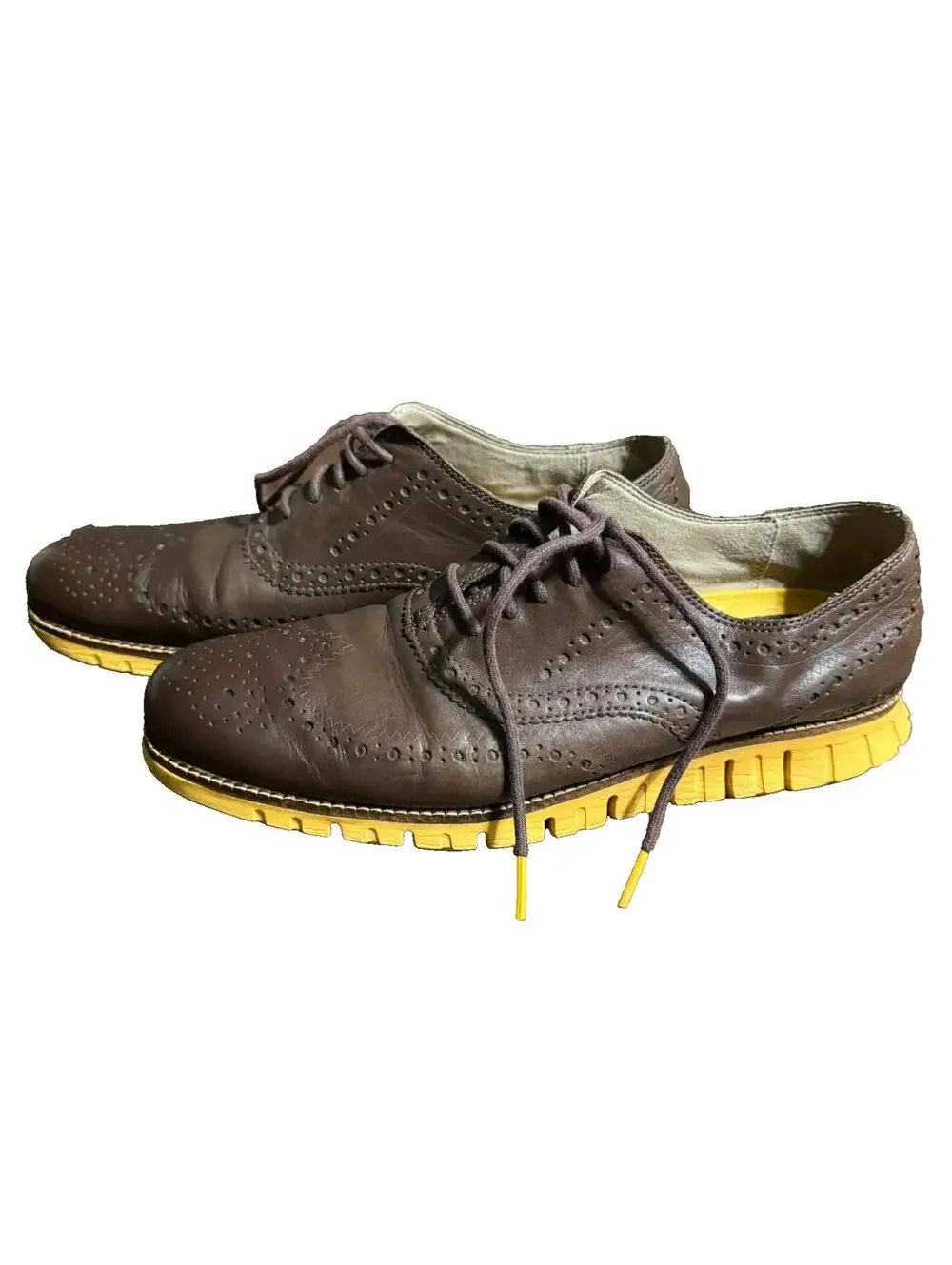 Cole Haan Zerogrand Wingtip Oxford C31168 (Bracken/Golden Rod) US Size 9.5